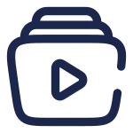 Video Library SVG Icon